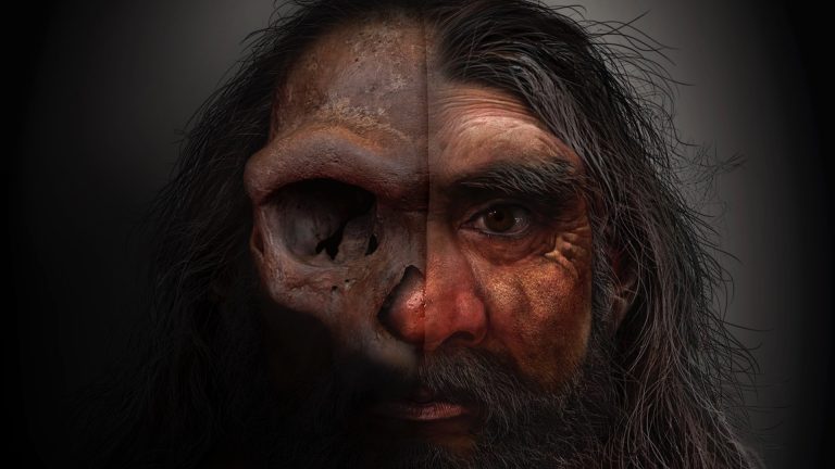 Skrivnostni hominid dobi obraz